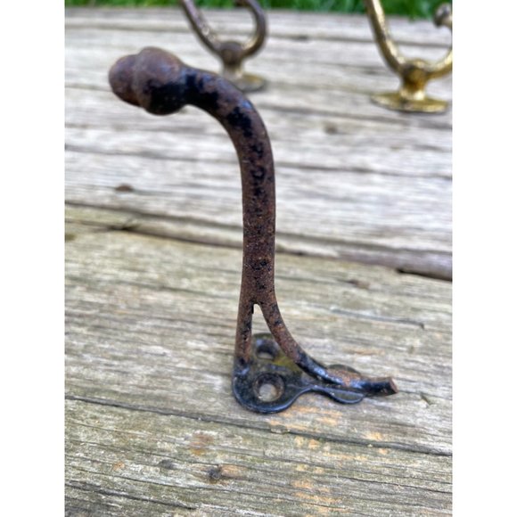 Antique lot 5 Old Wall hooks, plant hooks, ceiling hooks - Picture 3 of 14